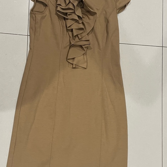 Spense Tan Ruffle Mini Dress - Picture 2 of 3